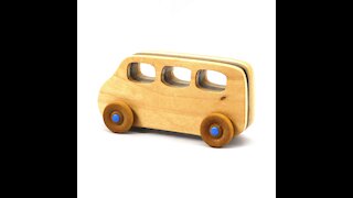 Handmade Wooden Toy Car, Minivan, Bus, from the Play Pal Series 776992808