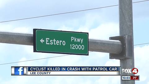 Cyclist Killed in Crash Involving Patrol Car