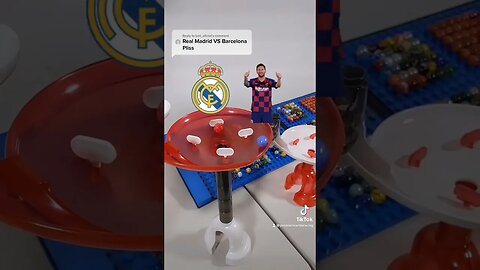 Real Madrid vs FC Barcelona - Soccer Marble Race | According to Marbles