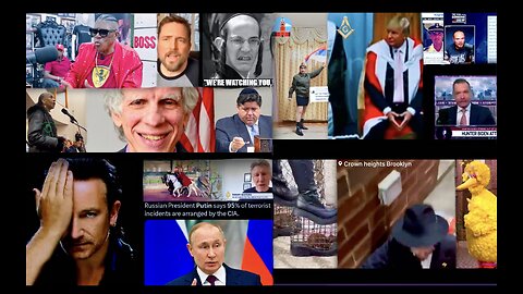 King Charles Jacob Rothschild Putin Trump Biden Israel U2 Bono Roger Waters Dustin Nemos Stew Peters