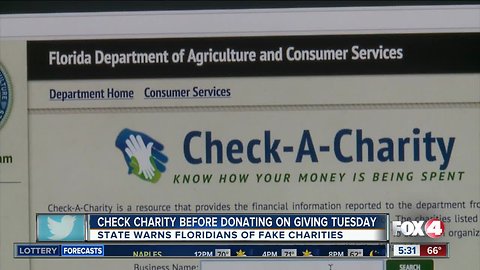 Check charities before donating on Giving Tuesday