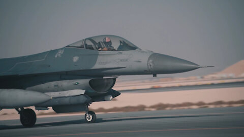 Al Udeid Air Base hot refuels aircraft in the CENTCOM AOR