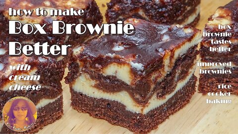 How To Make Box Brownies Better Recipe | Make Box Brownies Taste Better | EASY RICE COOKER RECIPES