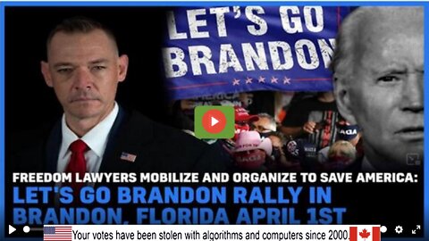 Freedom Lawyers Mobilize To Save America: Let's Go Brandon Rally In Florida, April 1st