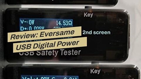 Review: Eversame USB Digital Power Meter Tester Multimeter Current and Voltage Monitor, DC 5.1A...