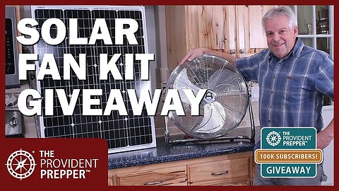 100K Subscriber Giveaway: Western Harmonics 10-Watt Solar Powered Fan Kit