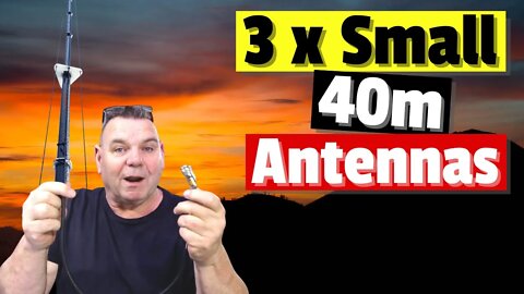 Cheap 40m Antennas for Small Yards / Plots