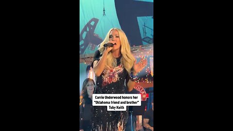 Carrie Underwood Performs "A Little Less Talk, A Lot More Action" To Honor Toby Keith