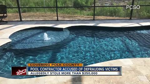 Pool contractor accused of defrauding victims