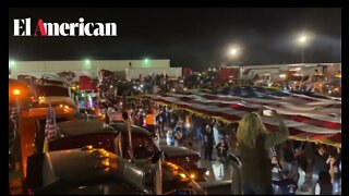 The People's Convoy Stops In Indianapolis To A Huge Crowd