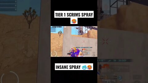 TIER 1 SCRIMS UNREAL SPRAY🥵🥶 #bgmi #viralshort #shorts #spraygod #3xgod #scrims #t1