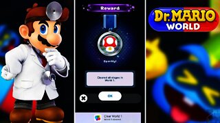 Dr. Mario World - World 1 CLEARED (What Happens!?)