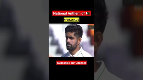 Pakistani national anthem at rawalpindi cricket stadium #shorts #pakvsaus