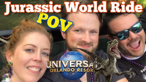 Universal Studios Orlando, Jurassic World Ride POV! Chrissie Mayr, Ryan Kinel, Drunk3PO!