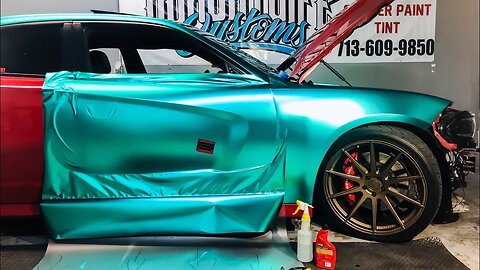 Wrapped the Scatpack in Satin Tiffany Blue Chrome !