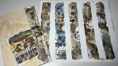 Watercolor Play: Edge of Page Collage Tuck