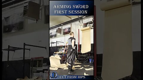 YHF Sharp Sword Cutting - Arming Sword - Paper Roll #hema #combatsport #martialarts