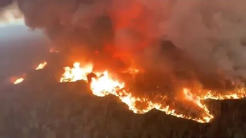 Bungawalbin forest fire Australia