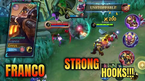 STRONG HOOKS! UNSTOPPABLE! Epic Ranked Franco