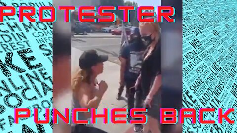 Protester Punches Back Against the Fake News Media