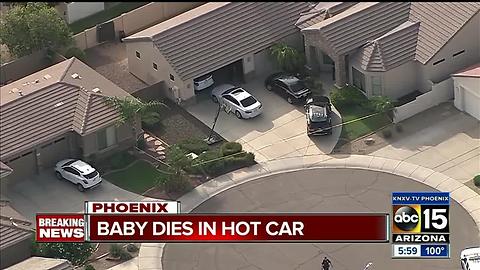 Baby dies in hot car in Phoenix