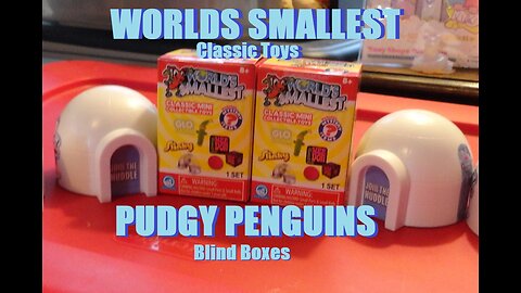 Worlds Smallest Classic mini Toys and Pudgy Penguins Igloos