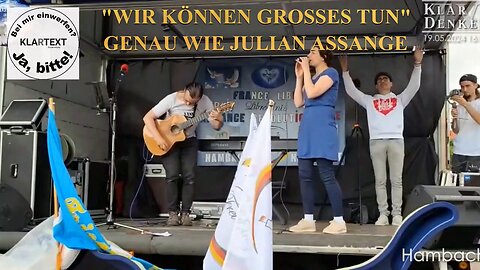 Hambach: "Wir können großes tun". Genau wie #JulianAssange!