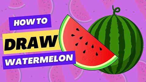 How to Draw Watermelon | Easy Kids Drawing | Kids Art Tutorial