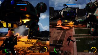 Earth Defense Force Iron Rain Multiplayer - Splitscreen Coop [Gameplay #4]