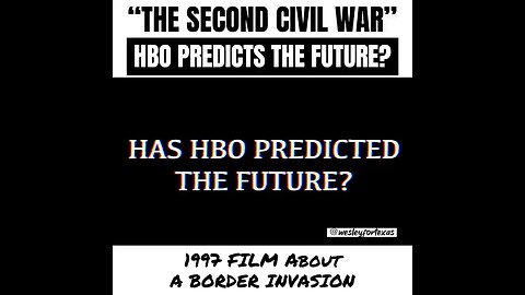 The Second Civil War. Predictive Programming.