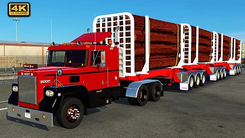 Transporting logs | Scot A2HD | American trucks