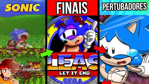 ESPECIAL TODOS os FINAIS do Sonic Pertubadores😈| Rk Play