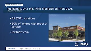 Memorial Day Military discount