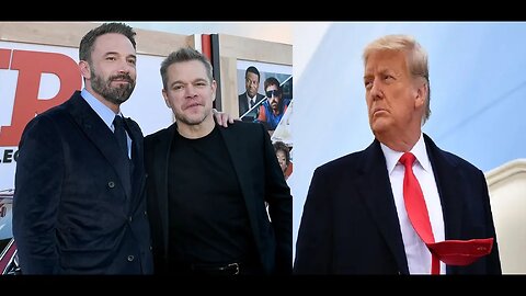 Ben Affleck & Matt Damon Quickly Disavows TRUMP Using AIR Monologue - NIKE Child Labor? That's Cool