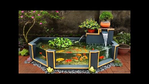 Garden Design Ideas - Turn Ugly Garden Corner Into a Beautiful Waterfall Aquarium Garden