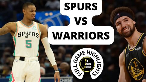 Warriors vs Spurs Highlights - Full Game Highlights