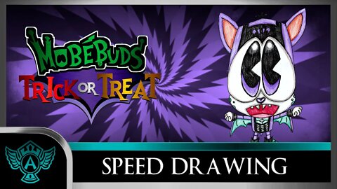 Speed Drawing: MobéBuds Trick or Treat - Toothivamp | A.T. Andrei Thomas 2022