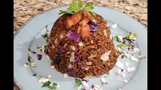 Brown Onion and Bacon Rice Arroz Griego