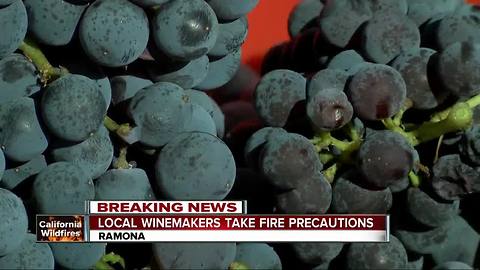 San Diego winemakers take precautions during Red Flag Warning