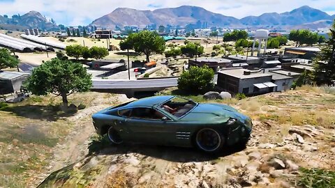 GTA 5 Driving off Mt Chiliad Crashes Compilation (With Roof And Door Deformation) Eps.45