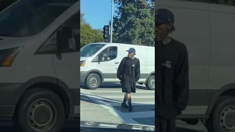 Man Plays Chicken On Santa Monica BLVD