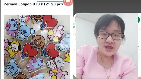 Permen Lolipop BTS BT21 20 pcs