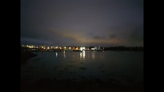 Overlooking river Itchen at night