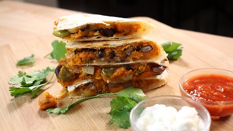 Sweet Potato and Black Bean Quesadilla