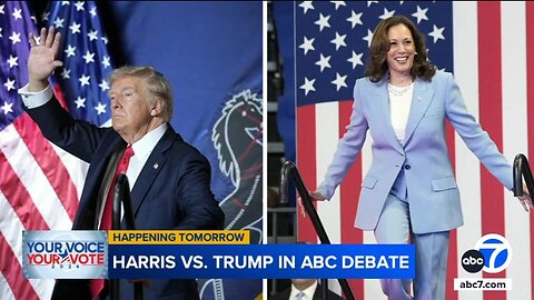 Harris, Trump gearing up for presidential debate on ABC