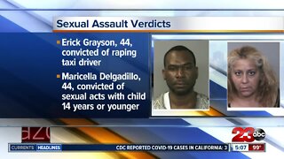 Man, woman convicted in sexual assault cases