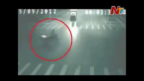 "Real Ghost Caught on Highway" CCTV Visuals