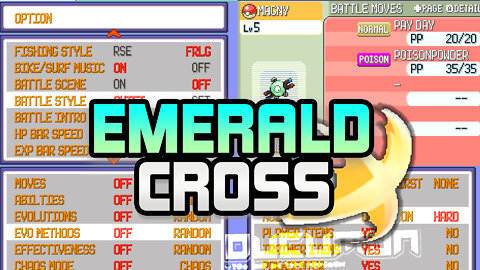 Pokemon Emerald Cross - New QoL Hack ROM has Randomized mode, Chaos mode, Challenge mode in-game