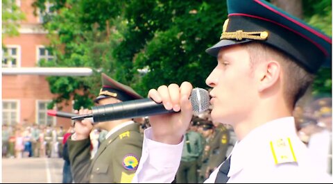 Graduation of cadets from the military academy