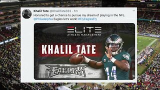 Khalil Tate signs with the Eagles